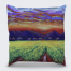 Enchanted in Green Fields painting by Jose Mendoza 16 x 16 Inch Pillow