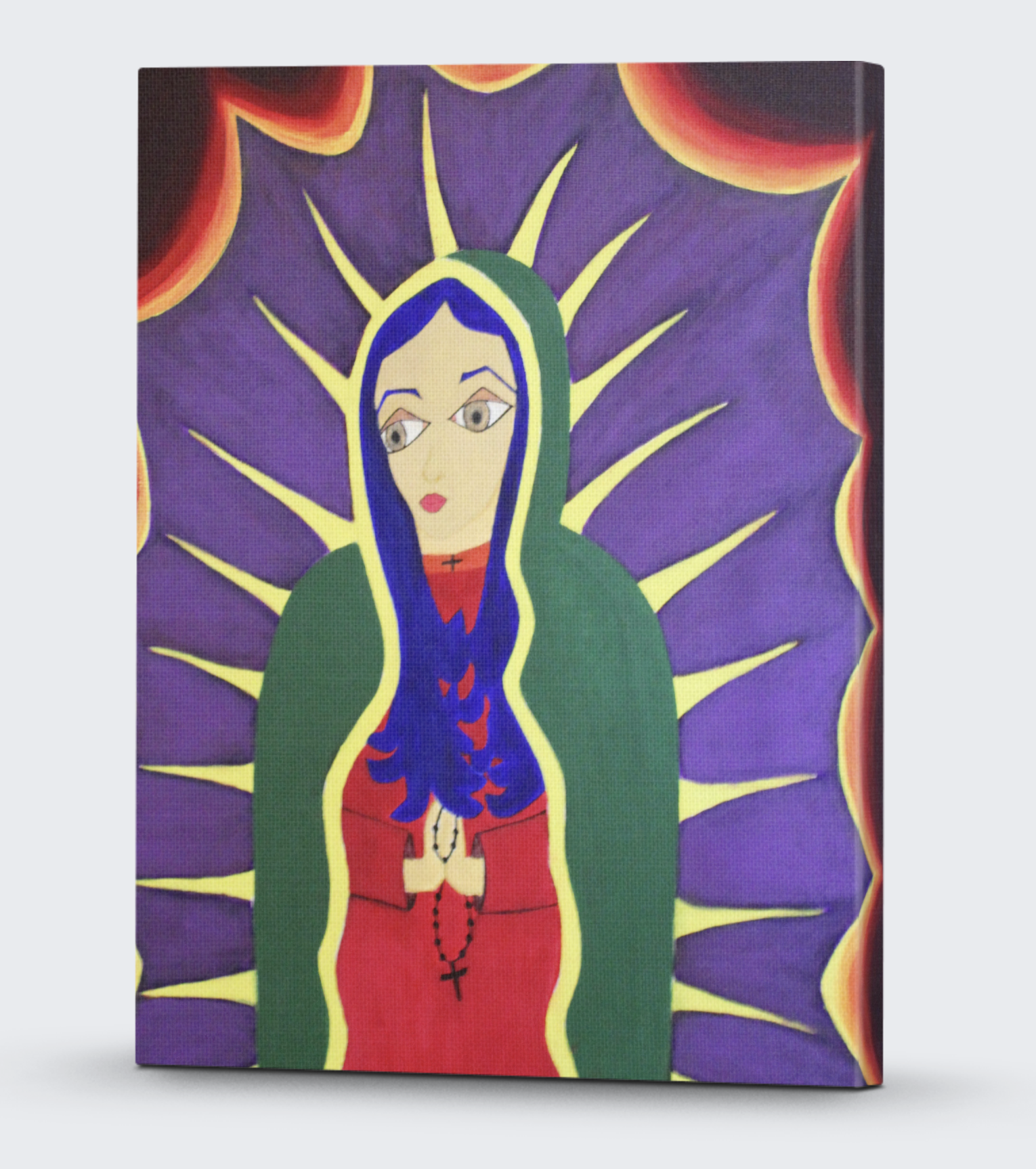 Let Your Light Shine Guada Lupita painting by Michelle G. Mendoza 16 x 20 Inch Canvas