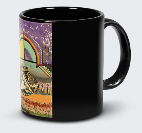 The Pottery art by Farlan Ghahate 11 oz. Black Coffee Mug