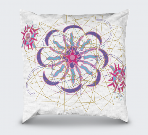 Patience art by Transformational Light Designs 16 x 16 Inch Pillow