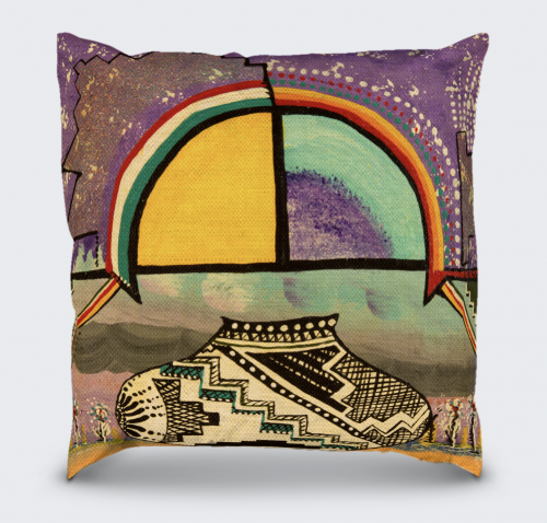 The Pottery art by Farlan Ghahate 16 x 16 Inch Pillow